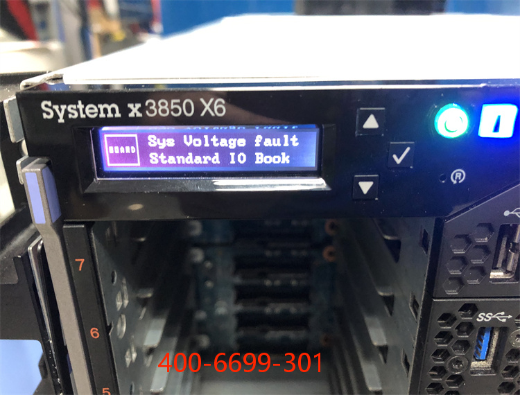 IBM X3850 X6 服務(wù)器 sys voltage fault standard io book報錯維修